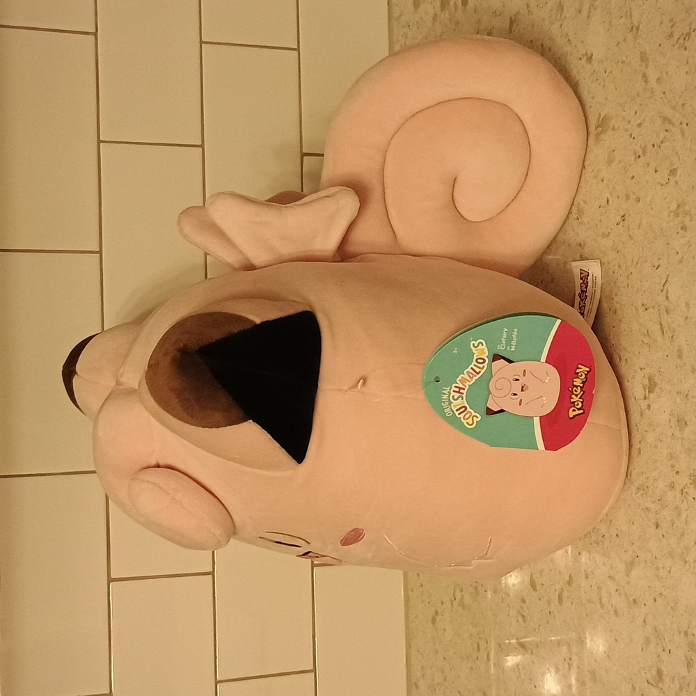 NWT Pokemon Squishmallow- Pink Clefairy Plush - Picture 3 of 9